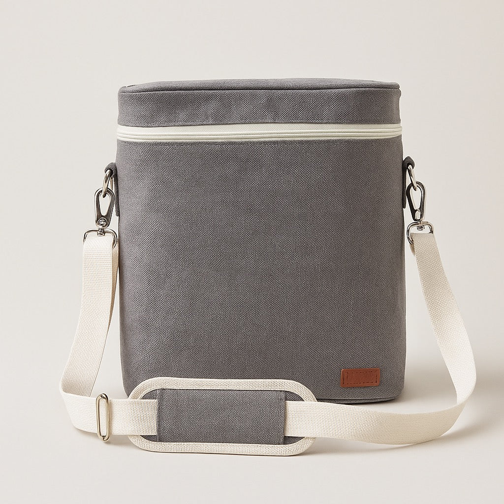 Isolierte Wein-Tasche mit Schultergurt & Korkenzieher