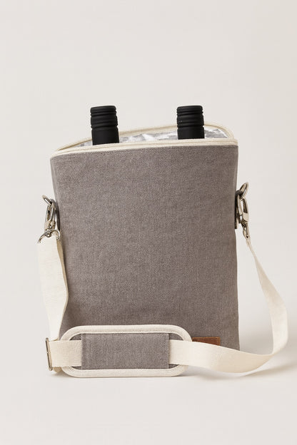 Isolierte Wein-Tasche mit Schultergurt & Korkenzieher