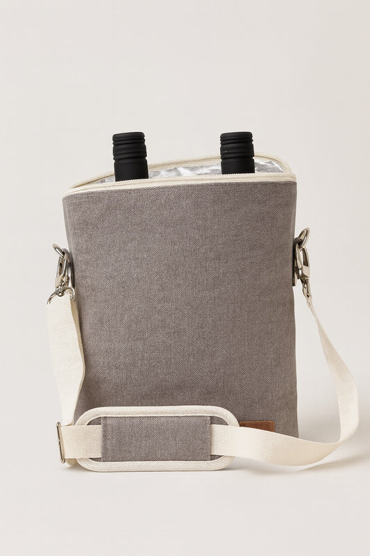 Isolierte Wein-Tasche mit Schultergurt & Korkenzieher